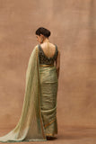 MORPANKHI ORGANZA TISSUE BANARASI SAREE (JDS-03)