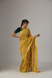 YELLOW & GREEN SAREE (NLB-52008)