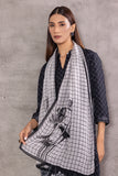 BLACK CHIFFON CHECK WITH SWAN PRINTED TUNIC (BW-03B)