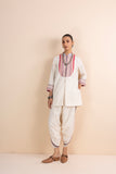 IVORY HANDWOVEN COTTON SHORT JACKET(1 PC)