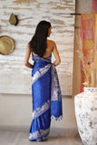 BLUE GAJI BUTI SILK SAREE (CHHAVI-28)