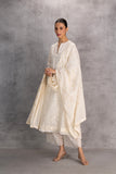 IVORY COTTON EMBROIDERED DUPATTA (1 PC)