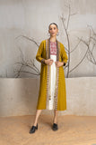 MUSTARD LINEN EMBROIDERED JACKET (1 PC)