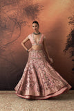 OLD ROSE EMB. MULTIKALI LEHENGA SET (EVO-10) (2 PCS)