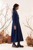 Blue Woolen Colour Blocking Jacket (Wln-02/jkt)