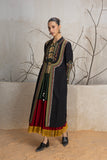 BLACK LINEN EMBROIDERED JACKET (1 PC)