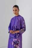 VIOLET FROST DUPION BIG FLORAL PRINTED TUNIC (1 PC)