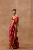 ANOKHI GEORGETTE WOVEN SILK ALL OVER JAAL SAREE (NLB-04)