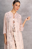 BLUSH CHANDERI TUNIC WITH JACKET (1 PC)