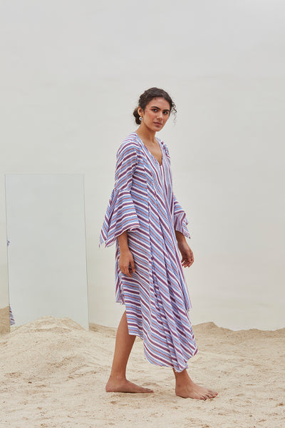 STRIPED COTTON DRESS (BFW-22)