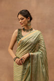 MORPANKHI ORGANZA TISSUE BANARASI SAREE (JDS-03)