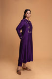 PURPLE DUPION EMB. KURTA (2 PCS)