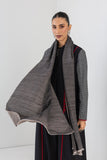 CHARCOAL & GREY DUAL REVERSED WOOLEN STOLE (1 PC)