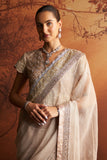 ROSE GOLD TISSUE EMBROIDERED SAREE (1 PC)