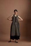 Smokey printed & hand embroidered tunic (veg-13c/tnc)