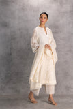 IVORY COTTON EMBROIDERED DUPATTA (1 PC)