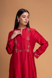 RED DUPION EMB. KURTA SET (2 PCS)