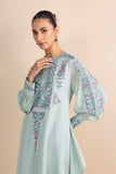 AQUA FLAT CHIFFON MULTICOLOURED EMBROIDERED KURTA SET (2 PCS)