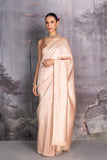 PEACH SILK TISSUE BANARASI SAREE (1 PC)