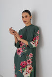 MINTED SAGE DUPION HIBISCUS PRINTED TUNIC (1 PC)