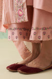 SOFT PINK CHANDERI EMB. KASHMIRA KURTA SET (3 PCS)
