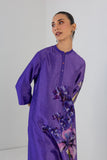 VIOLET FROST DUPION BIG FLORAL PRINTED TUNIC (1 PC)