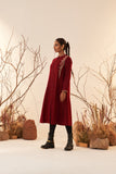 BLACK WOOLEN EMBROIDERED JACKET (1 PC)