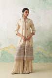 TOOSH CHANDERI KASHMIRI MULTICOLOUR EMBROIDERED JACKET SET(3 PCS)