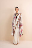 IVORY HANDWOVEN COTTON LONG JACKET (1 PC)