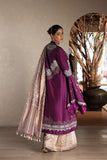 LIGHT MAUVE TISSUE CRINKLED SAREE SET (2 PCS)