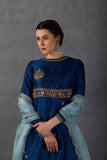 BLUE EMBROIDERED SHARARA SET (MK-06)