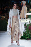 IVORY SILK DUPION EMBROIDERED JACKET ( TL-124)