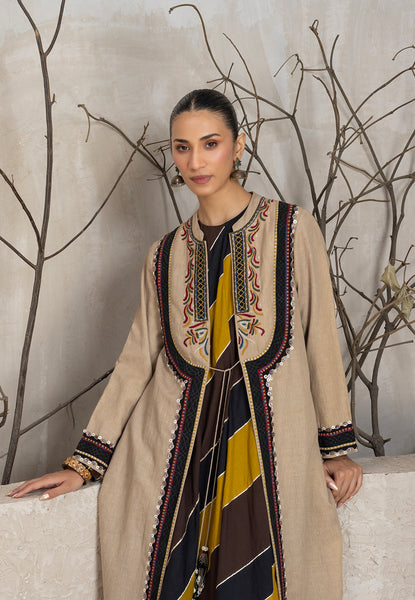 TOOSH LINEN EMBROIDERED JACKET (1 PC)