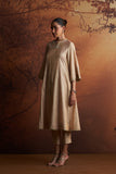 GOLD TISSUE AND BUTI EMBROIDERED KURTA PAIRED WITH PANTS  (SE-01B)