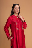 RED DUPION EMB. KURTA SET (2 PCS)