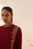 BLACK WOOLEN EMBROIDERED JACKET (1 PC)