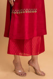 RED DUPION EMB. KURTA SET (2 PCS)