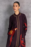 CHOCOLATE BROWN DUPION JACKET (1 PC)