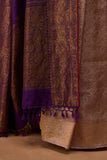 PURPLE SILK WOVEN ANTIQUE DUPATTA (DUP-96)