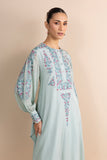 AQUA FLAT CHIFFON MULTICOLOURED EMBROIDERED KURTA SET (2 PCS)