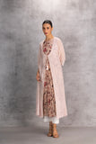 BLUSH FLORAL CHANDERI TUNIC WITH JACKET (1 PC)