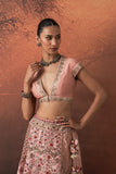 OLD ROSE EMB. MULTIKALI LEHENGA SET (EVO-10) (2 PCS)