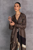 TOBACCO BROWN DUPION JACKET (1 PC)