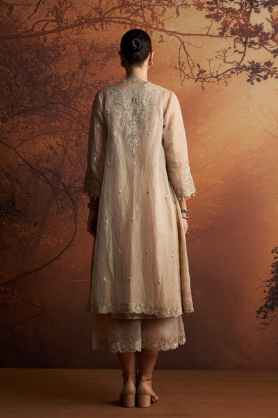 GOLD KOTA TISSUE EMBROIDERED JACKET SET WITH INNER & PANTS (SE-01)