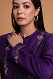 PURPLE DUPION EMB. KURTA (2 PCS)