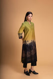 GREEN CHANDERI PRINTED TUNIC (1 PC)