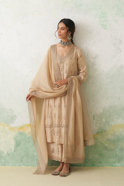 TOOSH DUPION HAND EMB. KASHMIRI KURTA SET (3 PCS)
