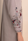 BEIGE EMBROIDERED KURTA SET (2 PCS)