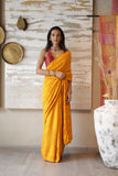 MUSTARD GAJI SILK BANDHANI SAREE (MTK-004/SRE)