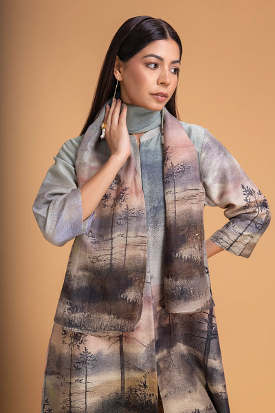 PASTELS PINKS CHANDERI PRINTED STOLE (1 PC)